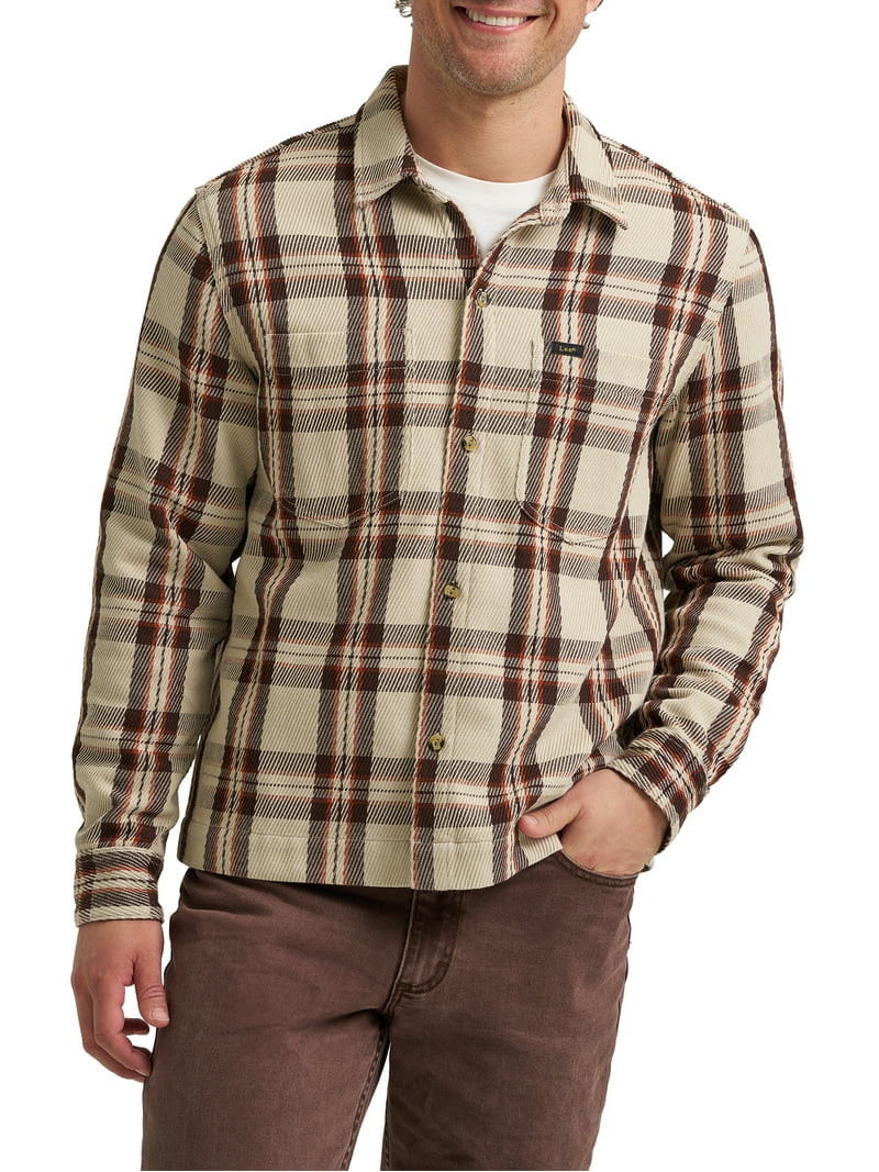 Lee® Men's Heritage Plaid Overshirt - Walmart.com | Walmart (US)