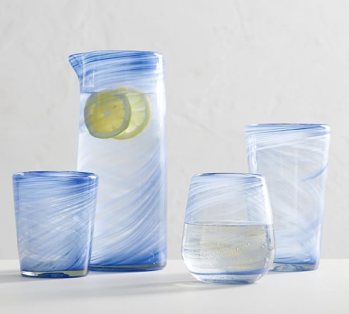 Laguna Recycled Double Old Fashioned Glasses | Pottery Barn (US)