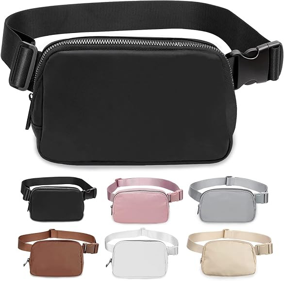 Belt Bag for Women Fanny Pack Dupes, Bomvabe Fashion Crossbody Lulu Waist Pack Lemen Bag with Adj... | Amazon (CA)