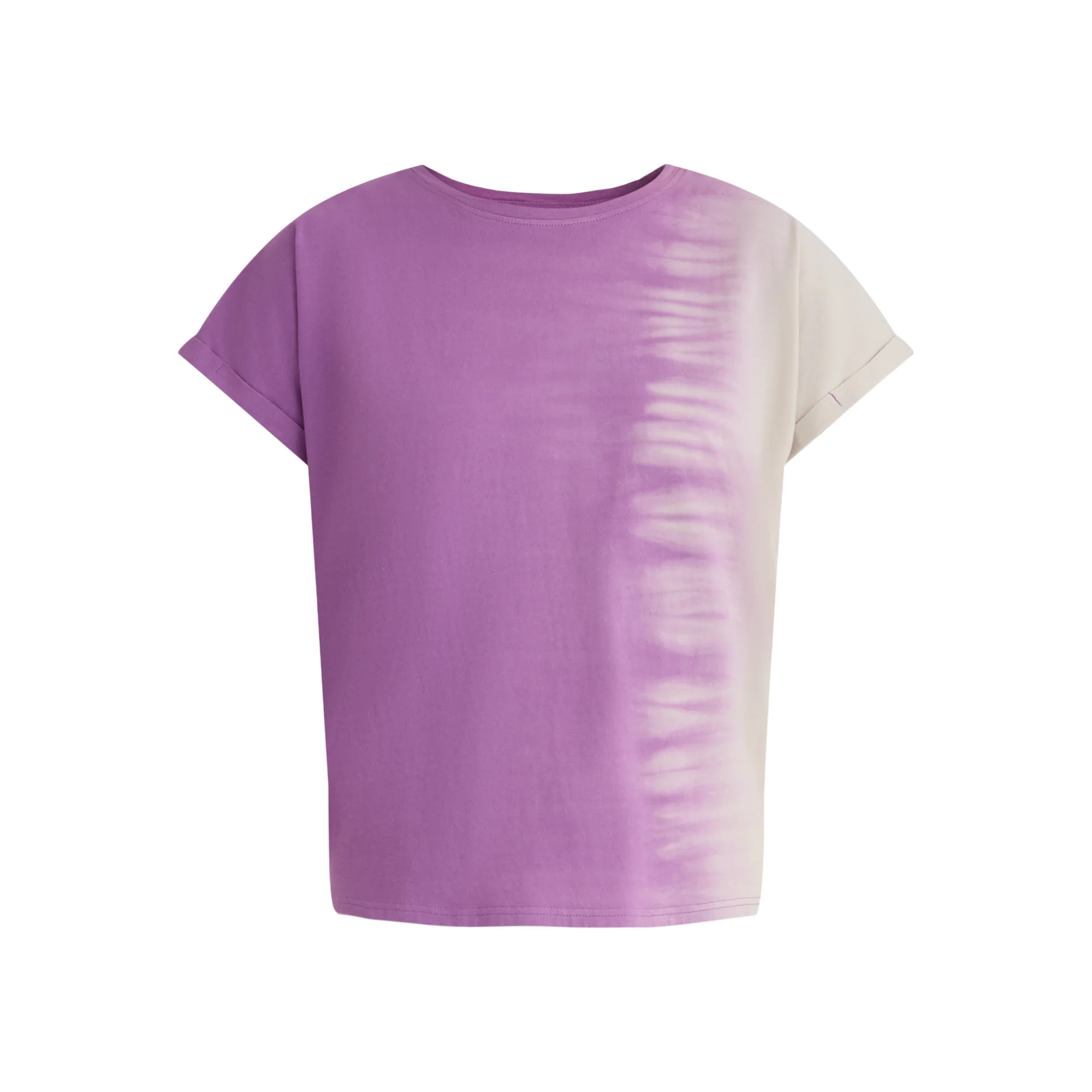 Time and Tru Women's Cotton Tie Dye Dolman Tee with Rolled Cuffs, XS-XXXL | Walmart (US)