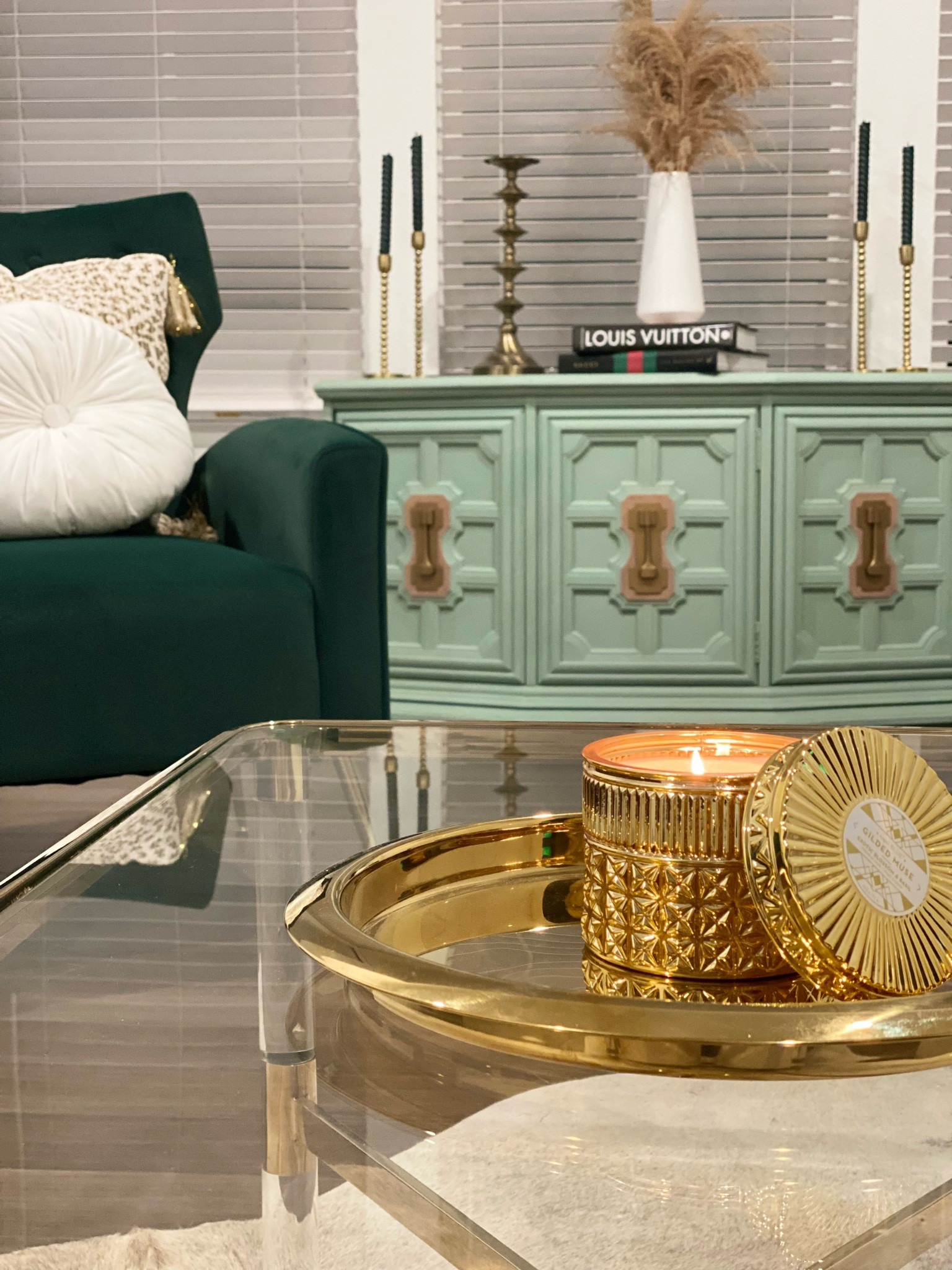 Green velvet accent chair / on sale 

#LTKSale #LTKhome #LTKsalealert