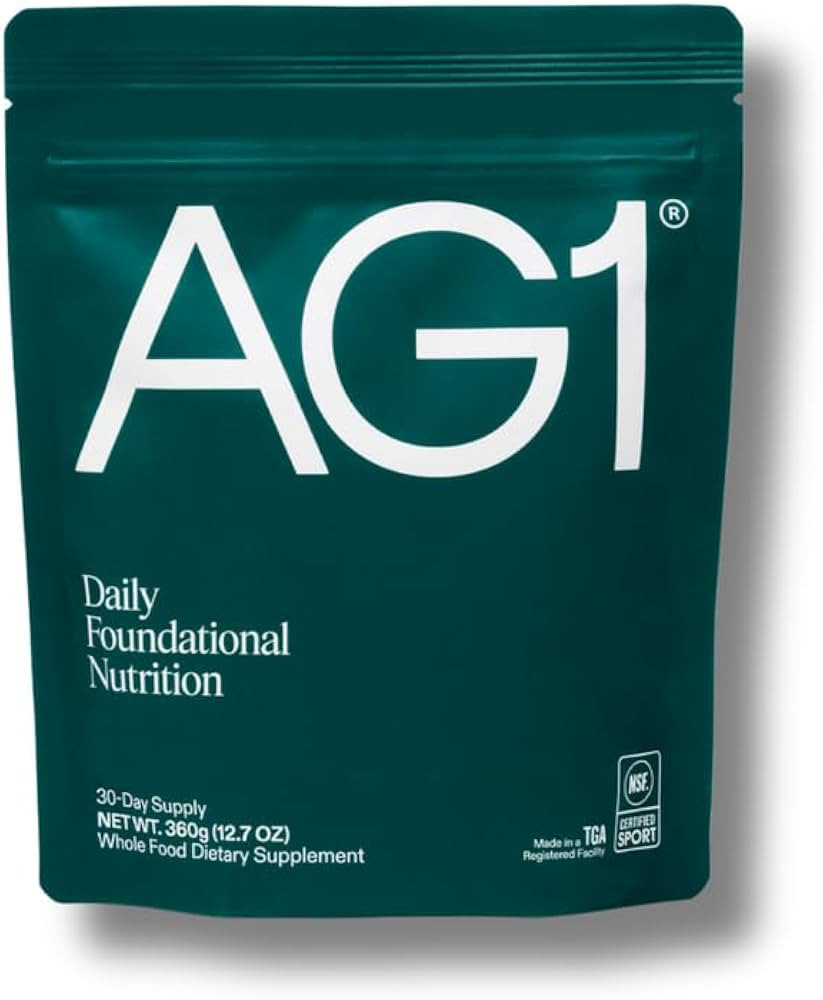 AG1 Greens Powder Refill Pouch \u2013 75 Vitamins, Multivitamin & Probiotic | Gut Health Support ... | Amazon (US)