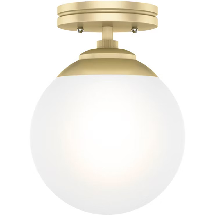 1-Light Hepburn Semi-Pendant Brass - Hunter Fan | Target