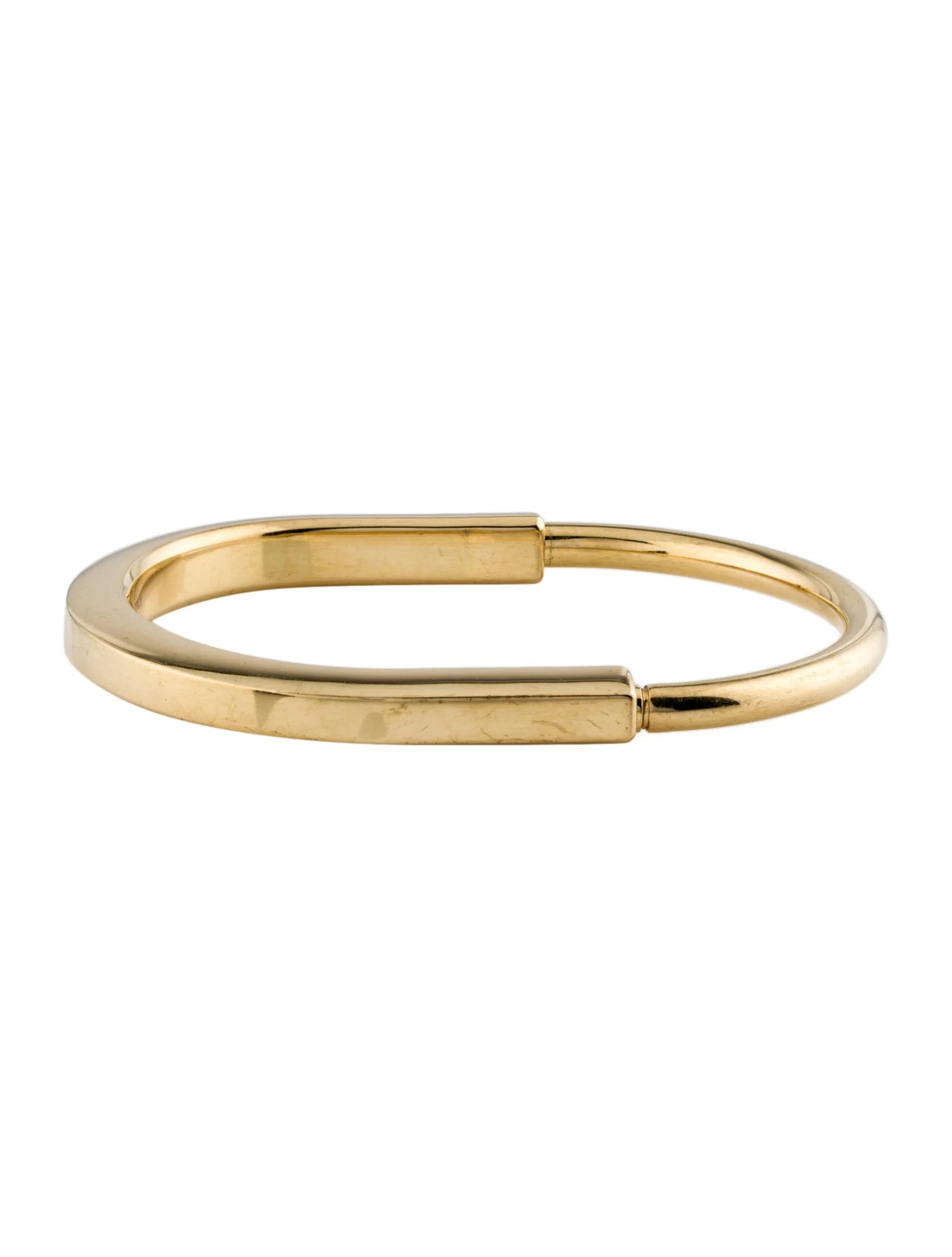 18K Lock Bracelet Bangle | The RealReal