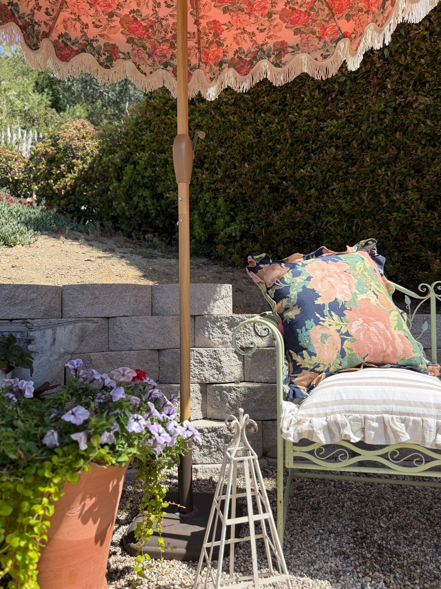 Love, capturing this corner of my garden featuring a gorgeous scalloped terra-cotta planter

#LTKselfcare #LTKSeasonal #LTKSaleAlert
