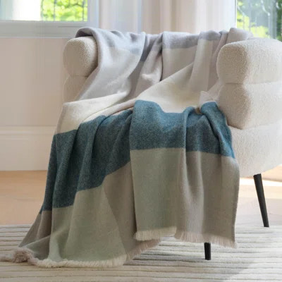 Double Stitch Alpaca Wool Fleece Blanket | Wayfair North America