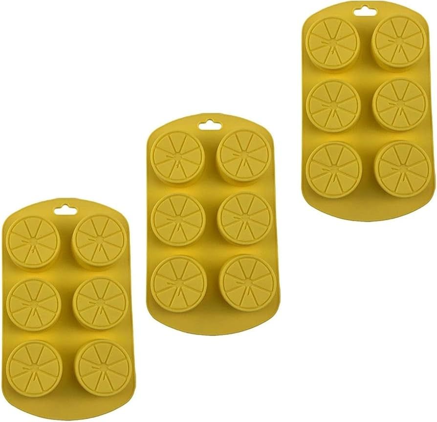 Ice Mould Tray Makes 6 Perfect 3D Lemon Molds, Hawaiian Tropical Themed Summer Silicone Molds for... | Amazon (US)