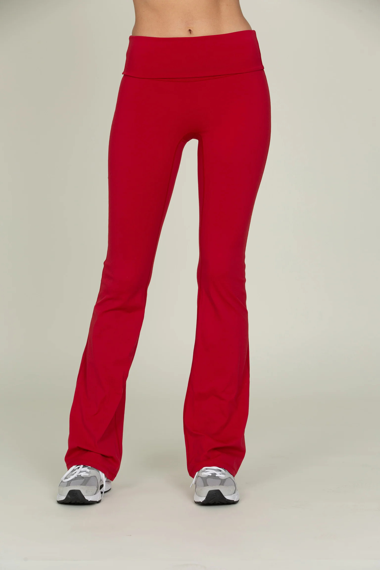 Ruby Essential Foldover Flare Pant | Gold Hinge