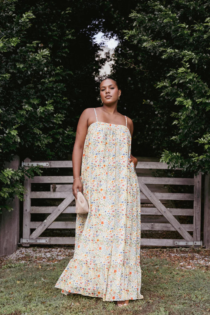 Colette Maxi Dress - Garden Floral | Petal & Pup (US)