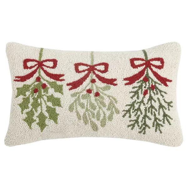Casavant Mistletoe Hook Wool Lumbar Pillow | Wayfair North America