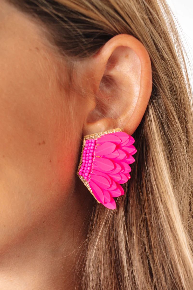 Wing It Earrings - Pink | The Impeccable Pig