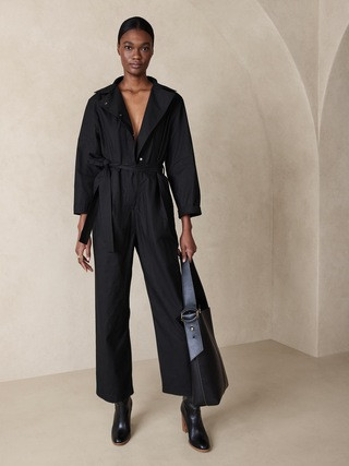 Finley Poplin Jumpsuit | Banana Republic (US)