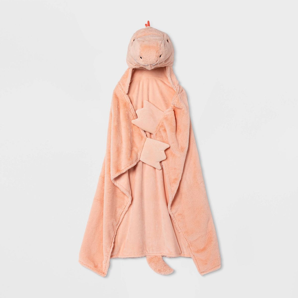 Dinosaur Sensory Friendly Kids' Hooded Blanket Pink - Pillowfort™ | Target