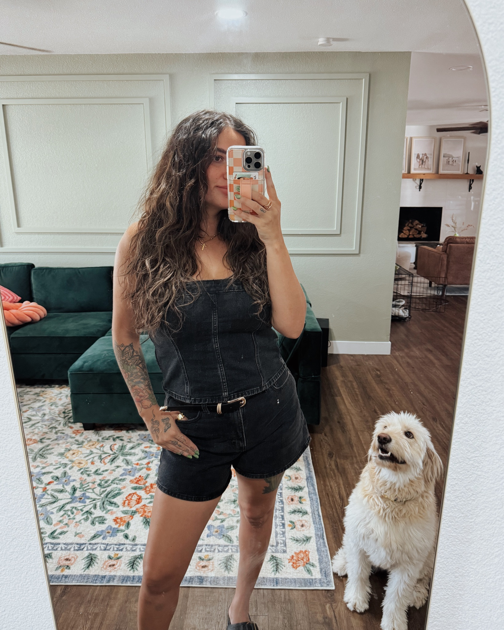 headed to harlym’s 4th grade concert 🎶 wearing size L top but should’ve sized down to medium. wearing 30/10 in the shorts! 

#LTKstyletip #LTKfindsunder50 #LTKfindsunder100