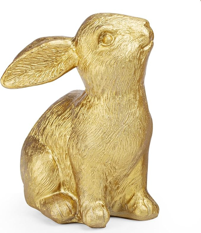 MAIBAOTA Golden Polyresin Bunny Decor Easter Decoration for Home Spring Decoration for Home Table... | Amazon (US)