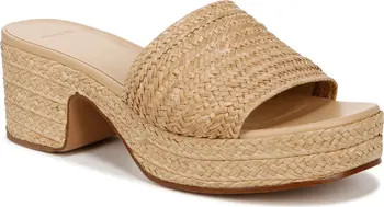 Margo Raffia Platform Slide Sandal (Women) | Nordstrom