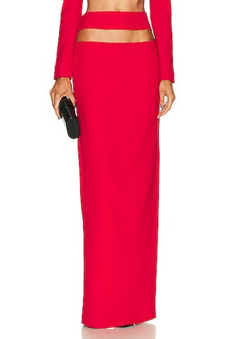 Cutout Long Pencil Skirt | FWRD 