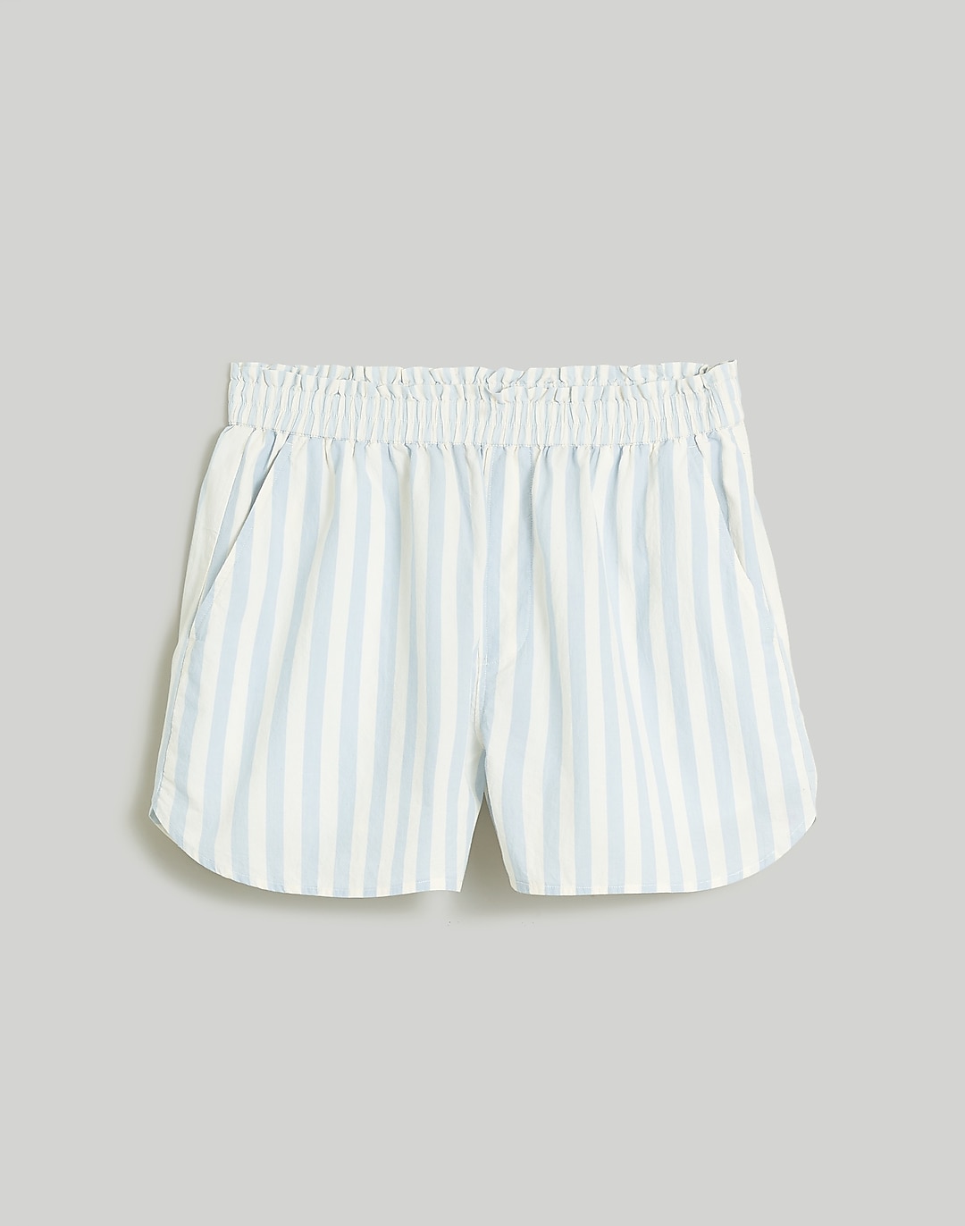 Pull-On Shorts in Striped Signature Poplin | Madewell