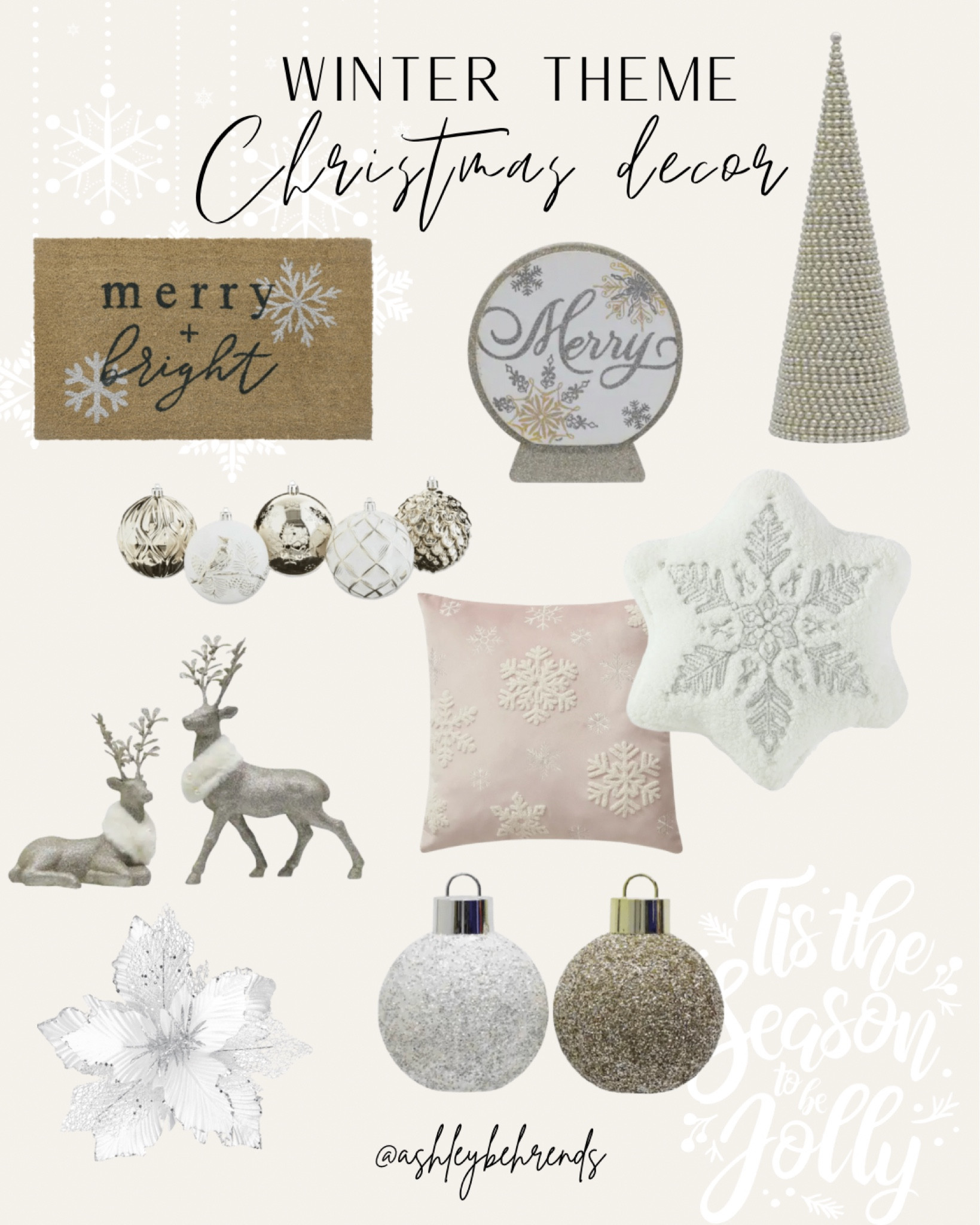 Winter themed Christmas holiday decor ❄️⛄️ 
#christmasdecor #whitedecor #homedecor #winter #holiday #christmas #winterwonderland #snowflake #throwpillows #tree #figurine #reindeer #doormat #reindeer #ornaments 

#LTKHoliday #LTKhome #LTKSeasonal