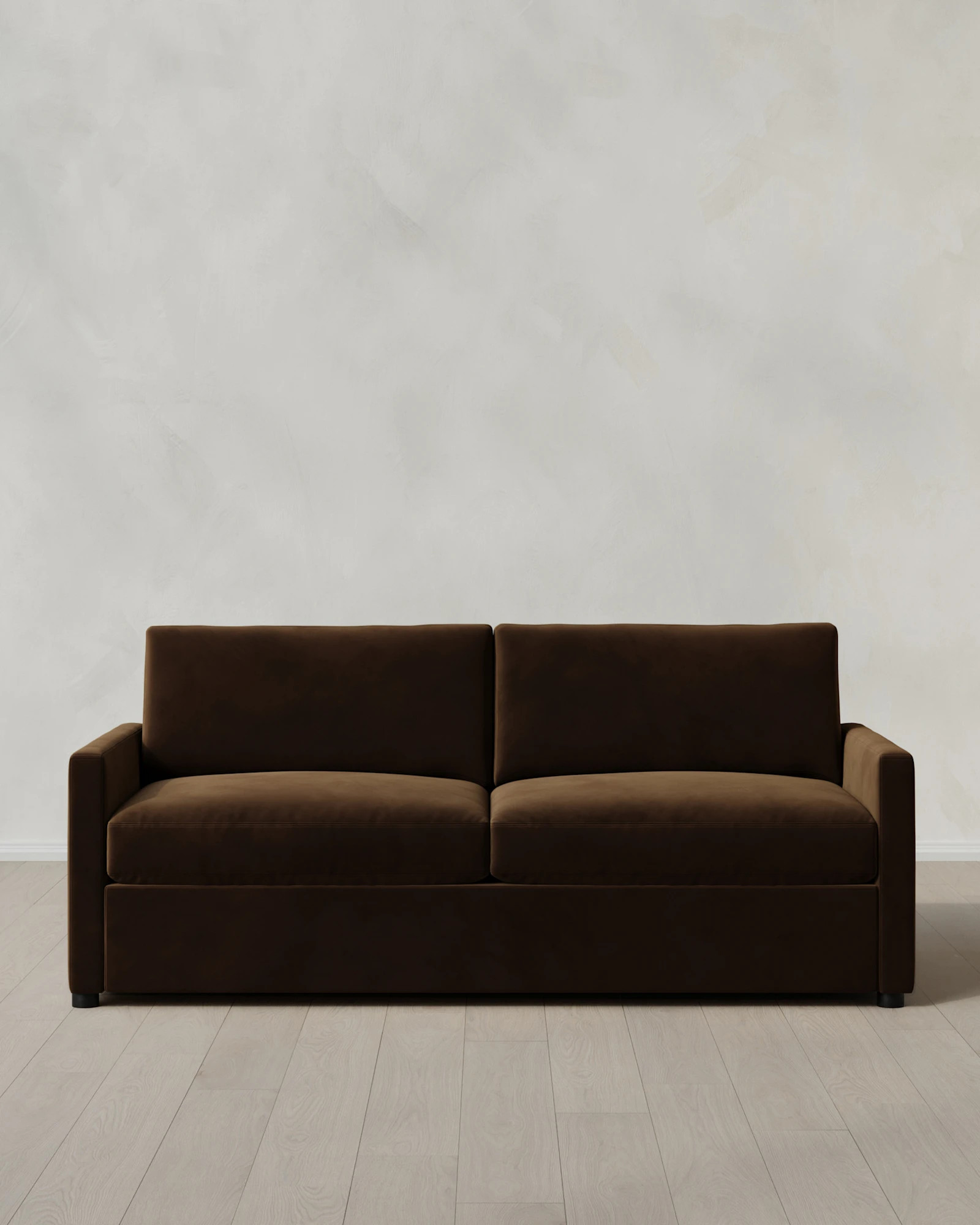 Quince | Brennan Performance Velvet Sofa in Midnight, Size 8ft | Quince