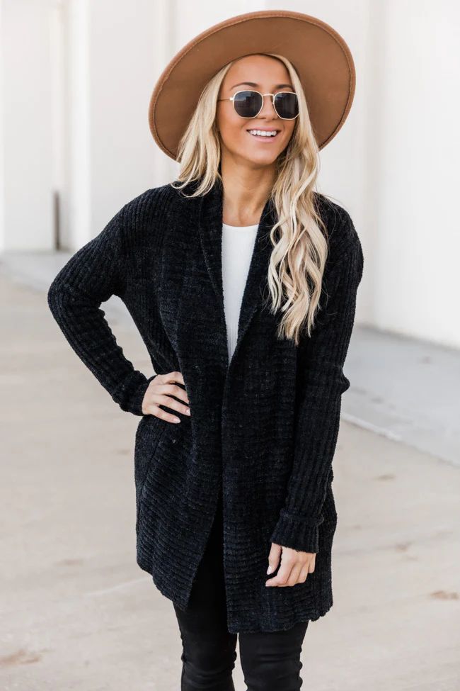 Endearing Soul Black Cardigan | The Pink Lily Boutique