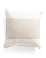 18x18 Patch Linen Pillow | Marshalls