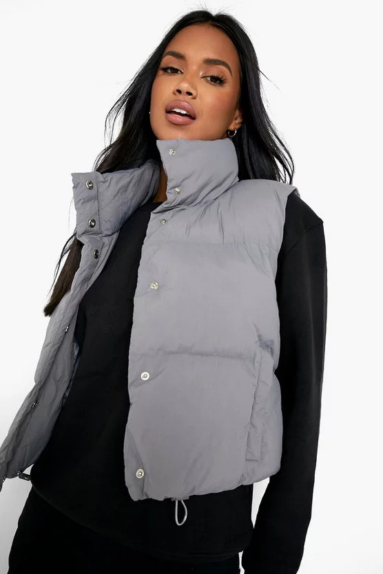 Funnel Neck Gilet | Boohoo.com (US & CA)