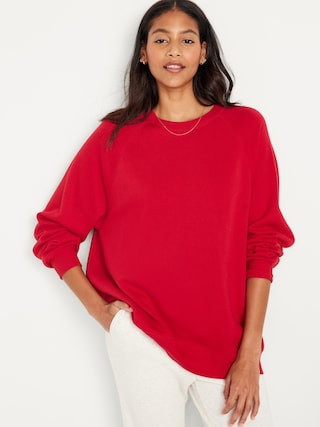Oversized Vintage Tunic Sweatshirt for Women | Old Navy (US)