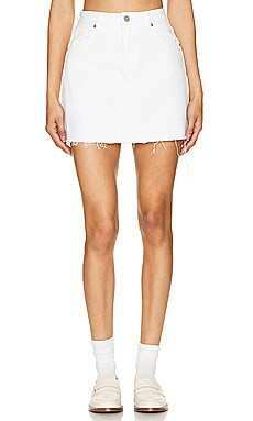 Abrand Aline Skirt in Pearl from Revolve.com | Revolve Clothing (Global)