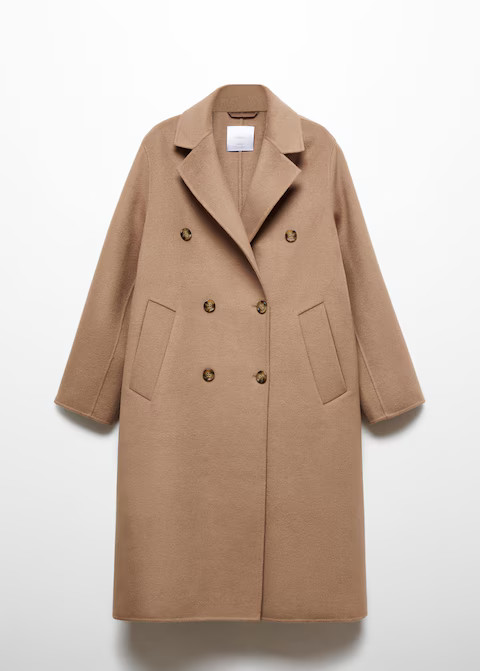 Handmade oversized wool coat -  Women | Mango United Kingdom | MANGO (UK)