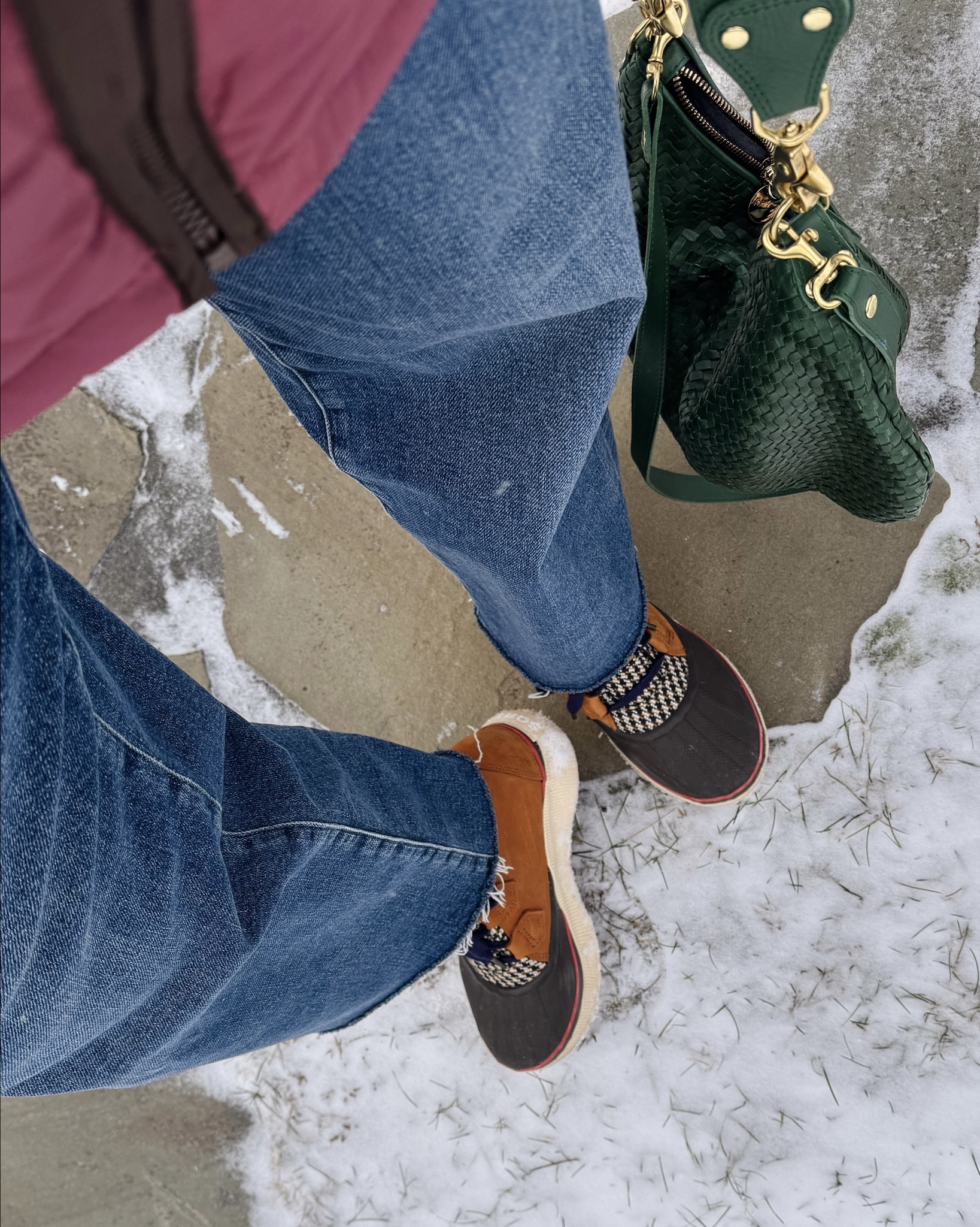 J.Crew layering tee & Alex Mill Taylor cardigan wearing my regular size small ~ Agolde Harper crop jeans are an everyday favorite with just the right amount of stretch (true to size, 5'3") ~ Lands End typically runs small but wearing my regular size small in this jacket, also comes in a longer style ~ Clare V Moyen Messenger ~ Sorel waterproof boots ~ thick & warm KULE socks ~ EBY underwear size up to medium ~ Merit Flush Balm in LeBonBon ~ xo, Claire 

#LTKmomlife #LTKSeasonal #LTKootd