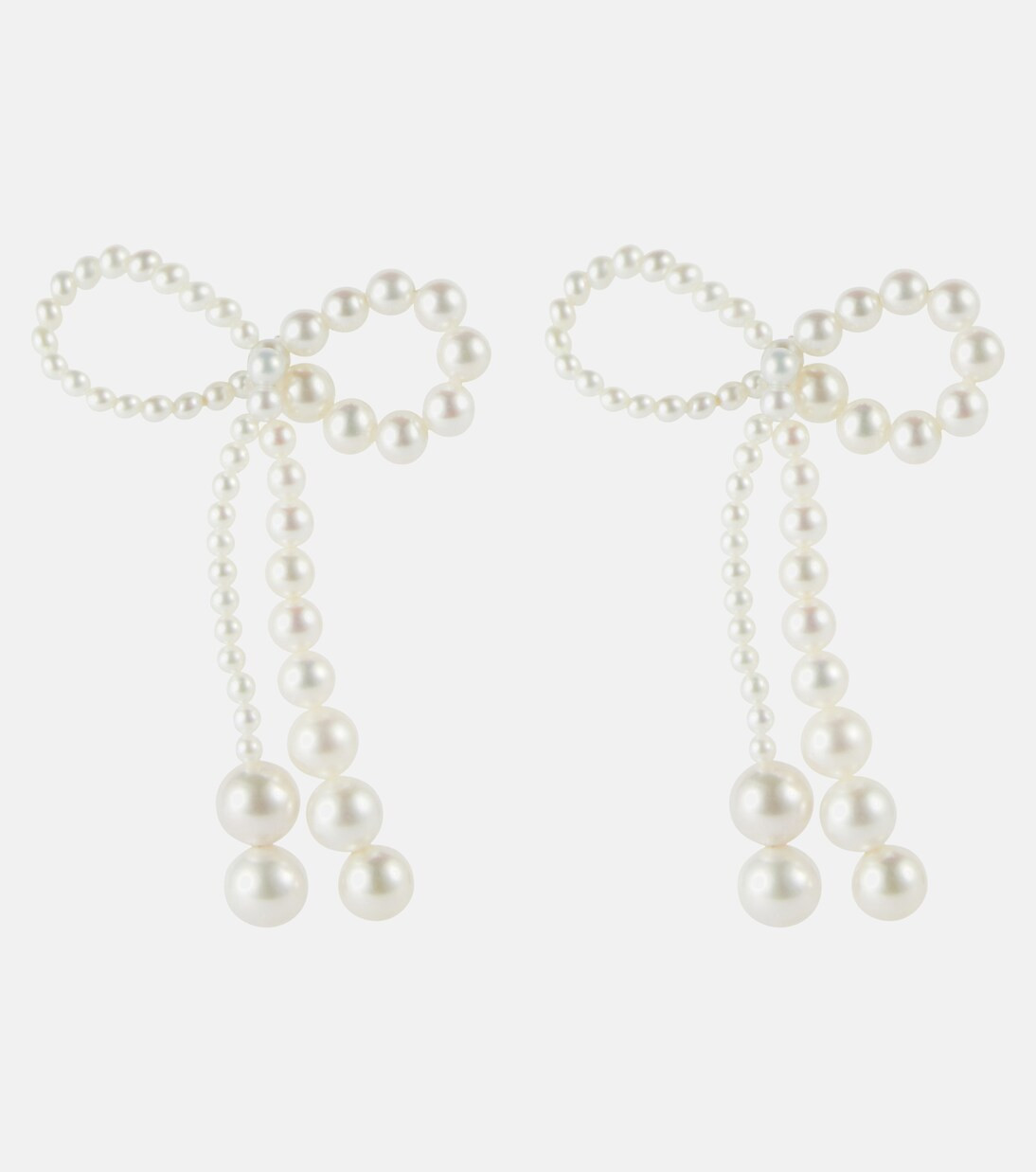 Grande Rosette de Perles 14kt gold earrings with pearls | Mytheresa (US/CA)
