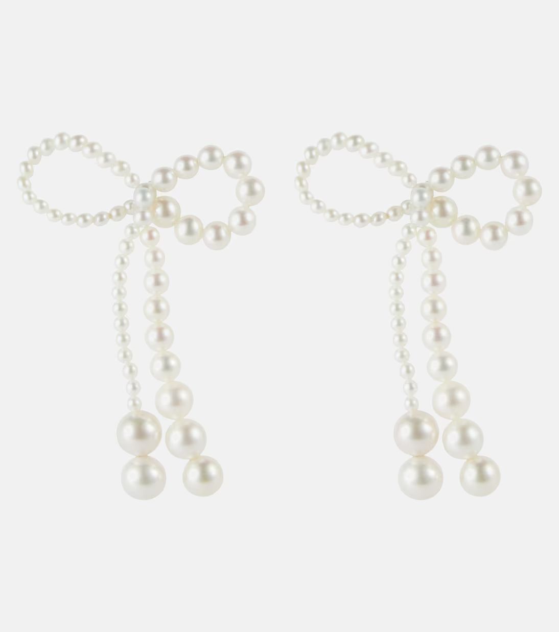 Grande Rosette de Perles 14kt gold earrings with pearls | Mytheresa (US/CA)