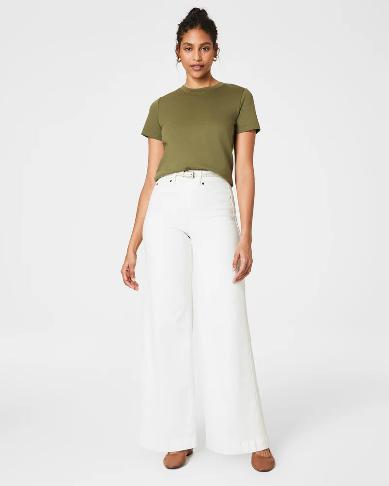 SPANXshape™ EveryWear Wide Leg Jeans, Chalk | Spanx