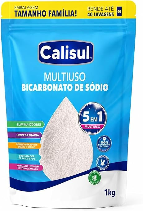 Bicarbonato de Sódio 1kg Premium Alta Pureza com Embalagem Zip Lock | Extra Fino Seguro Para Lim... | Amazon (BR)