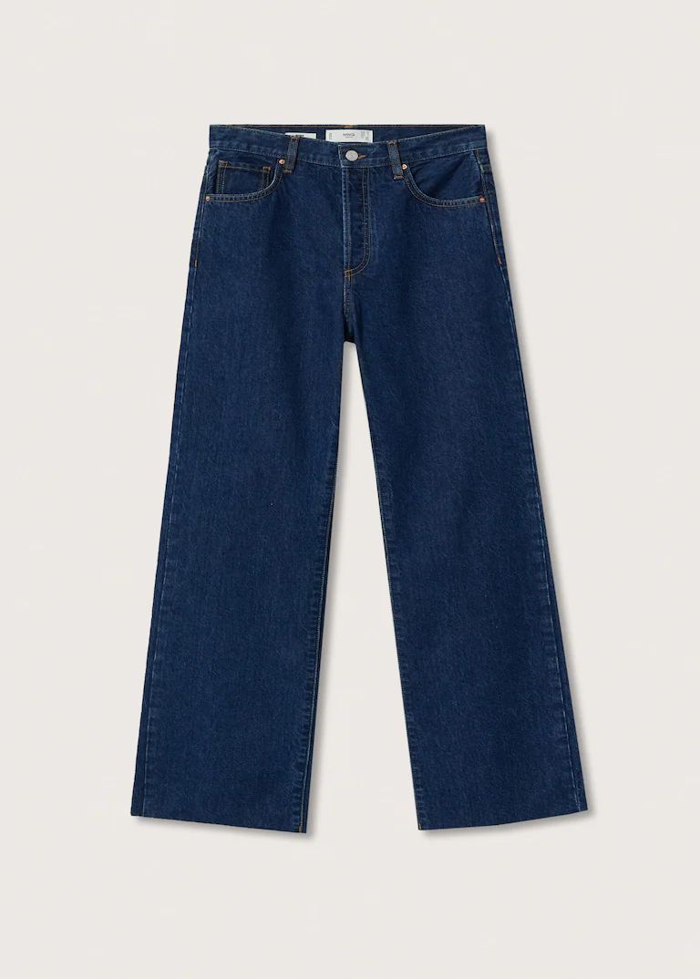 High-rise wideleg jeans | MANGO (US)