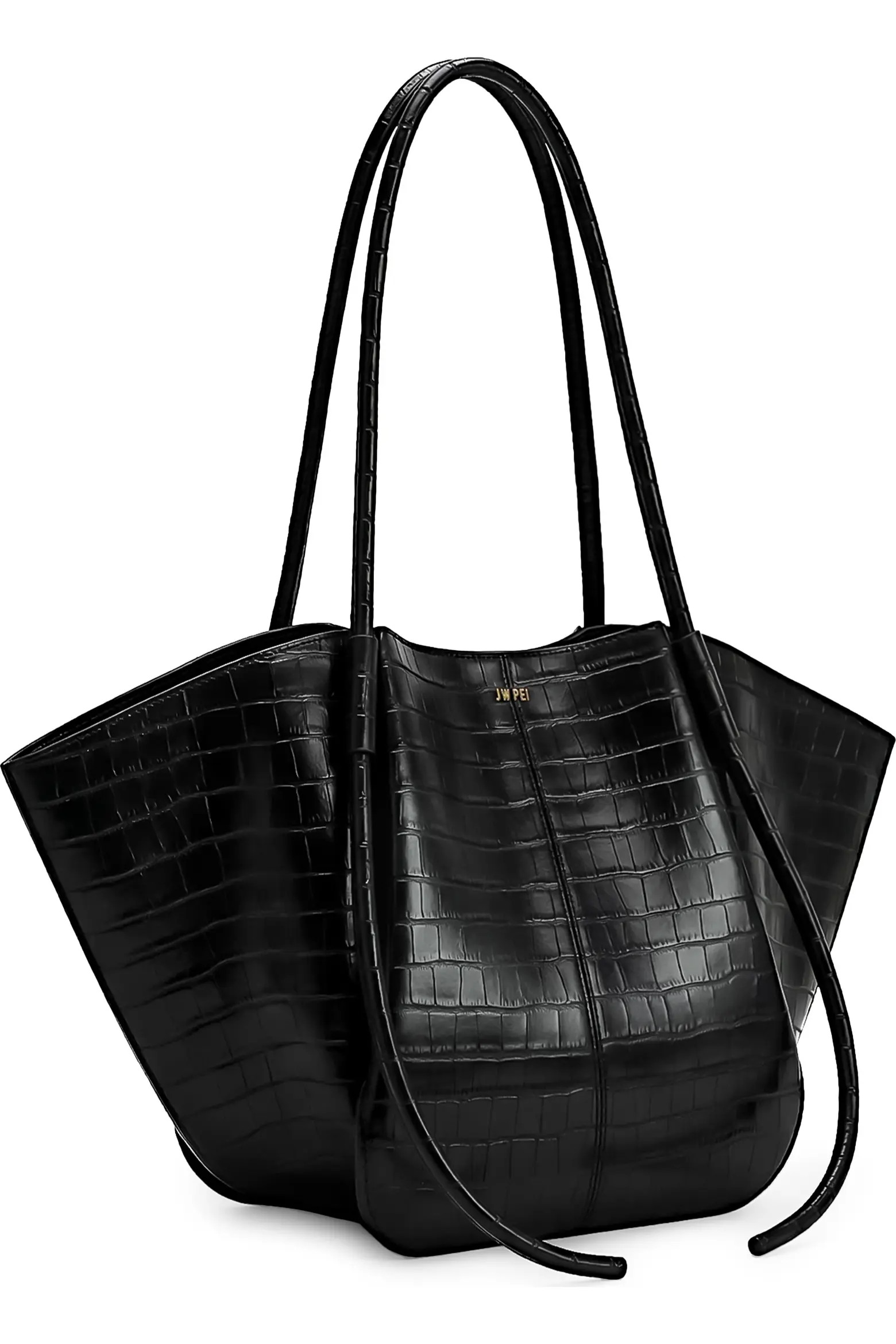 Nala Croc Embossed Faux Leather Wide Tote (Women) | Nordstrom | Nordstrom