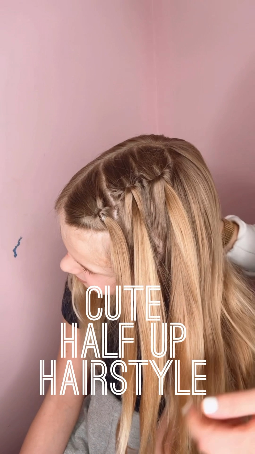 CUTE HALF UP HAIRSTYLE 🩷 I love this easy hairstyle. This is a great hairstyle for school or any occasion. I’m sharing my favorite hair products with you! Save and follow us for daily hairstyles. 

#LTKBeauty