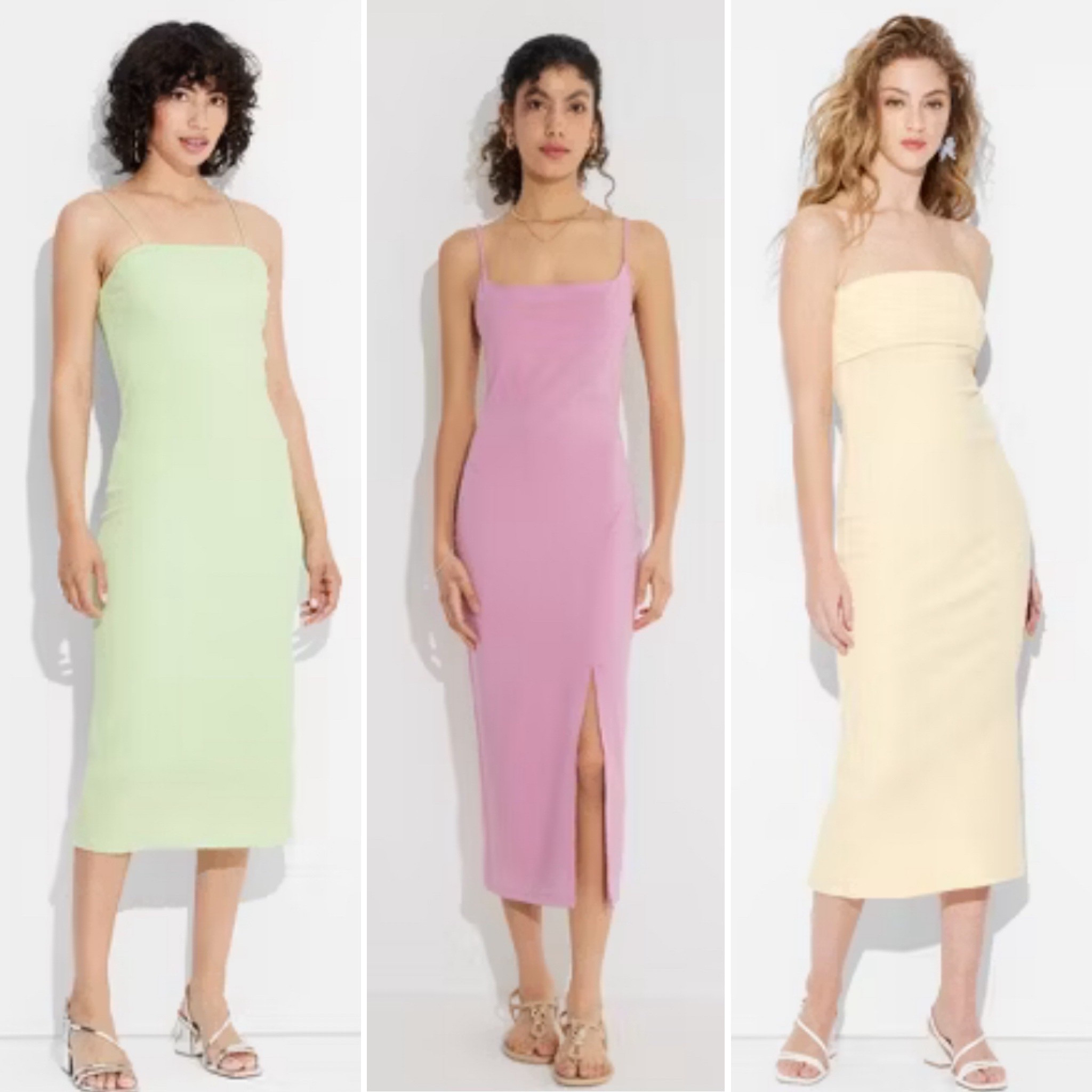 Three “wear again” dresses I’d buy for Easter. Pretty pastel colors; just add the linked jean jacket and ballet flats (you’ll also wear these all spring!) and your Easter dress is ✔️ Any of these dresses stand alone for spring and summer weddings, parties, GNO. Click the link to see my choices #targetsale #easterdress #springdress #target #denimjacket #balletflats #weddingguest 

#LTKStyleTip #LTKParties #LTKOver40