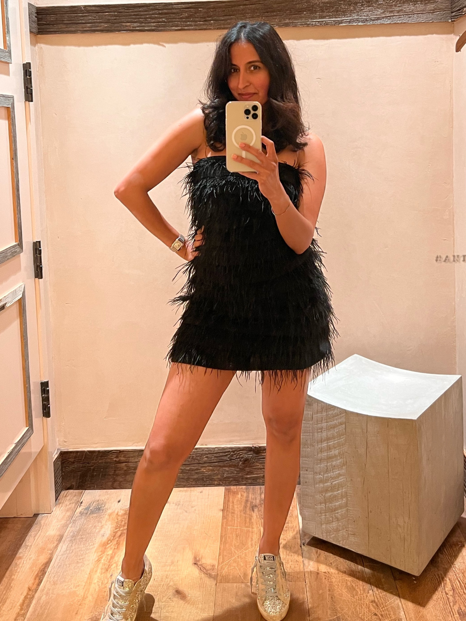 Never underestimate the power of a short black dress and it’s even better when paired with comfy shoes 👟 

#LTKunder50 #LTKFind #LTKstyletip