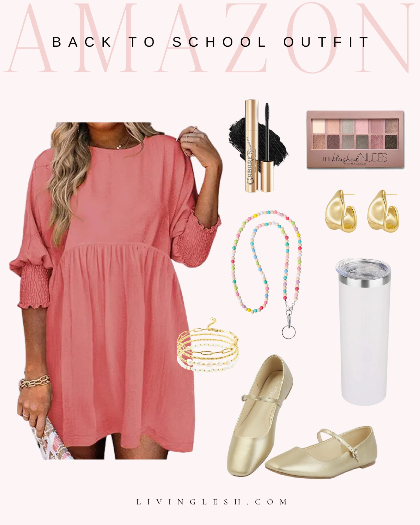 Amazon fashion | Amazon finds | Amazon deals | Amazon outfit | Teacher outfit | First day of school | Teacher style | Mini dress | Ballet flats | Lanyard | Eyeshadow palette | Mascara

#LTKWorkwear #LTKStyleTip #LTKBacktoSchool
