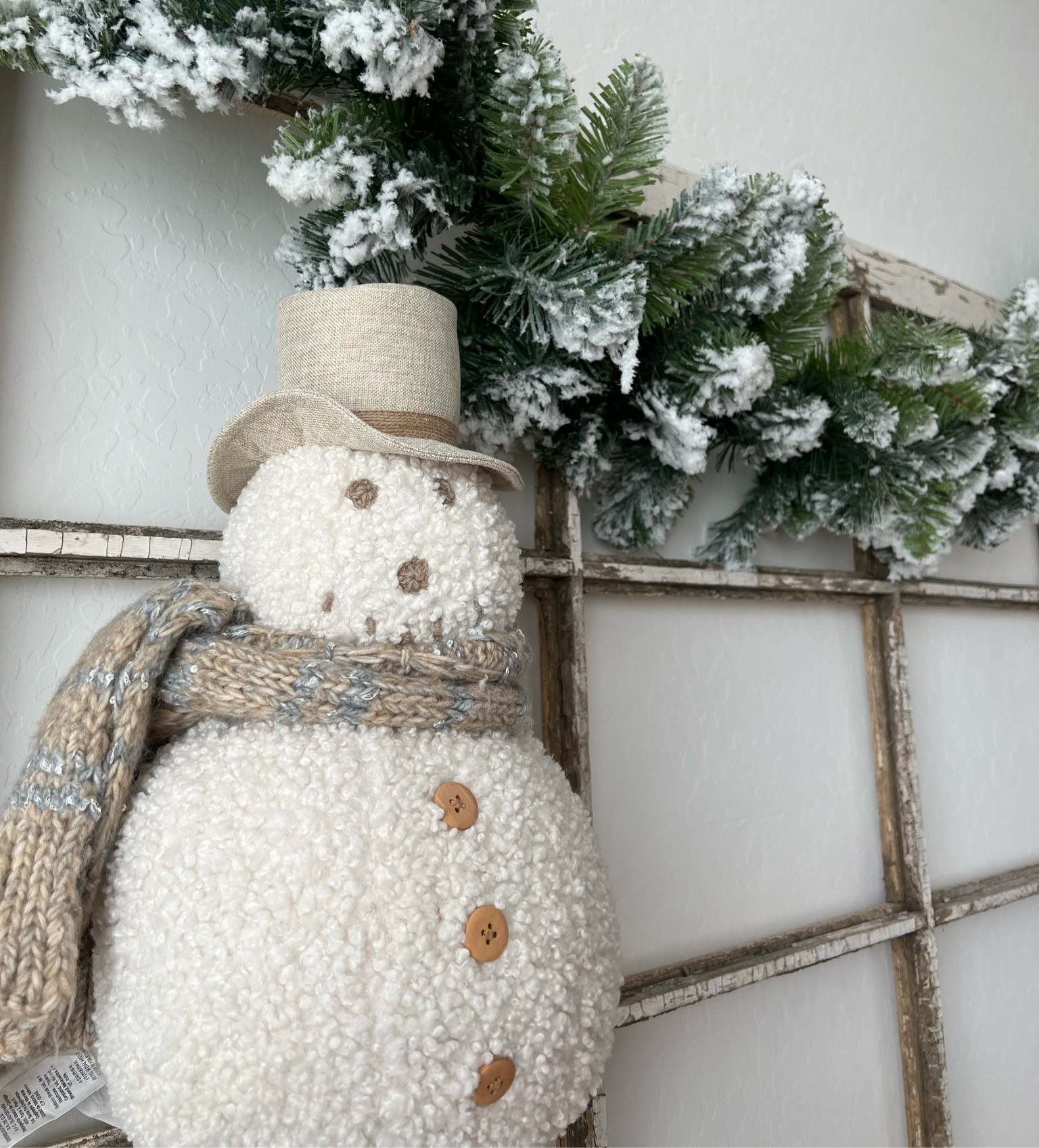 cutest little plush snowman figurine!!! great neutral holiday decoration 🤍☃️ 

#LTKfindsunder50 #LTKhome #LTKSeasonal