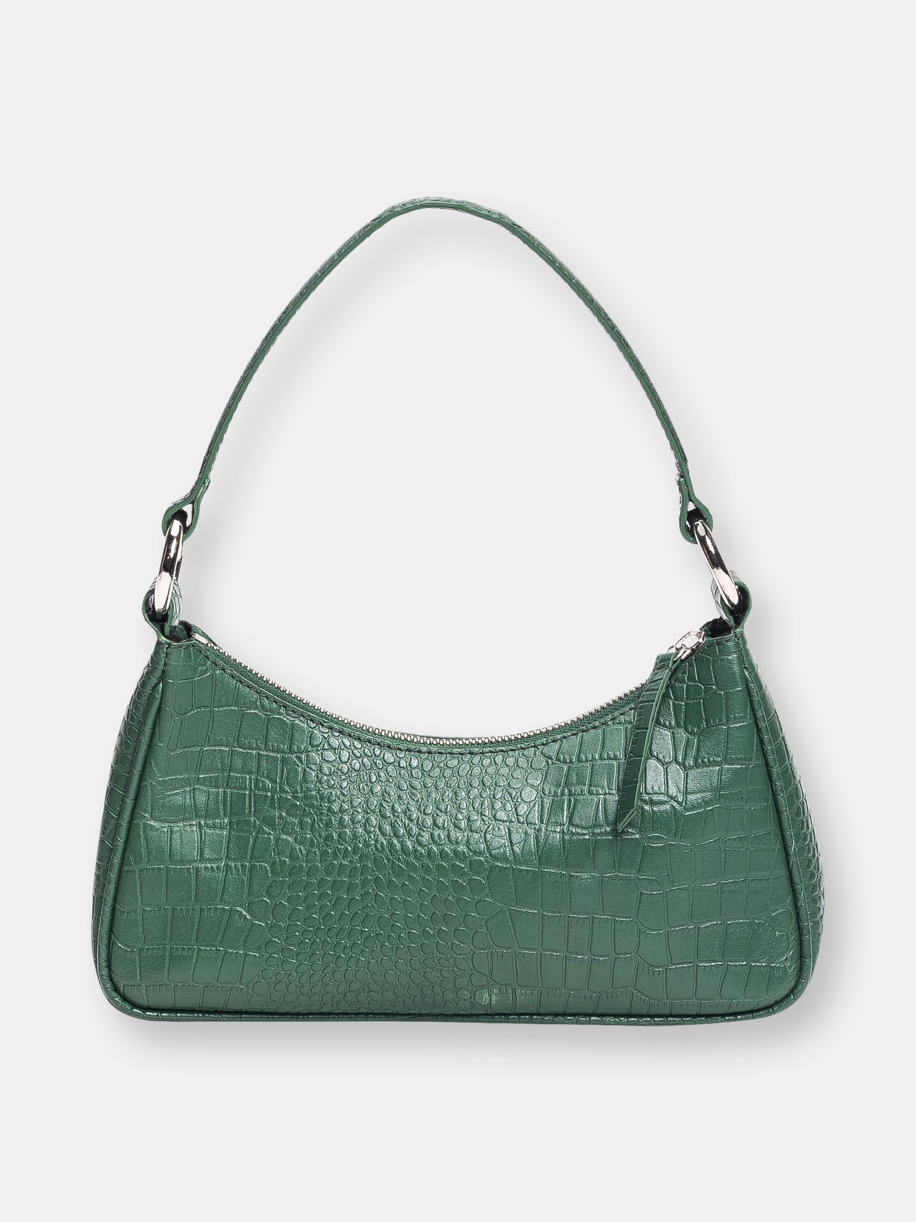 Mini Shoulder Bag Green Croc | Verishop
