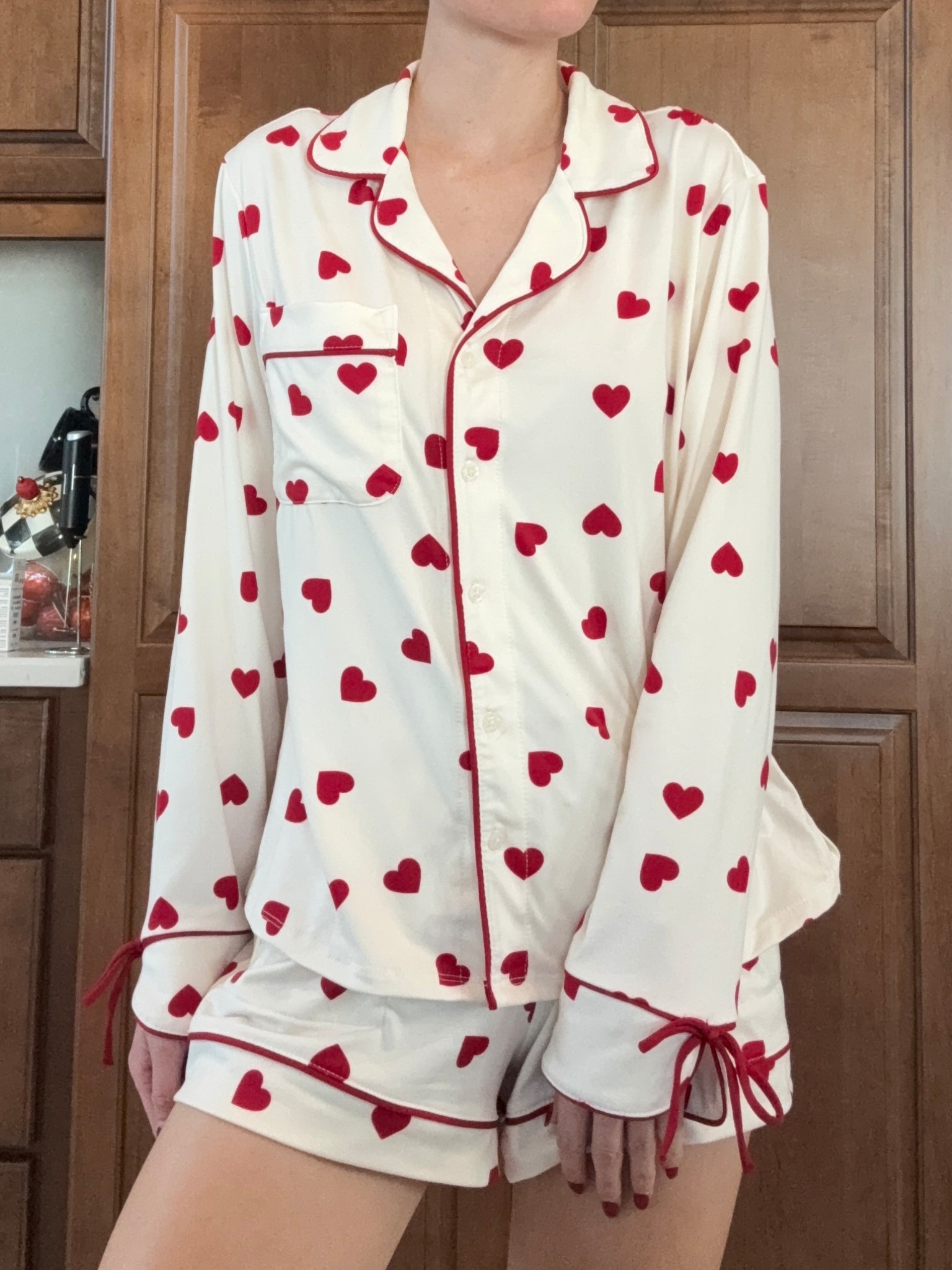 Heart pajamas under $50!
These are so soft and comfortable!
I can’t believe where I found these.

#LTKValentine #LTKootd #LTKmorningroutine