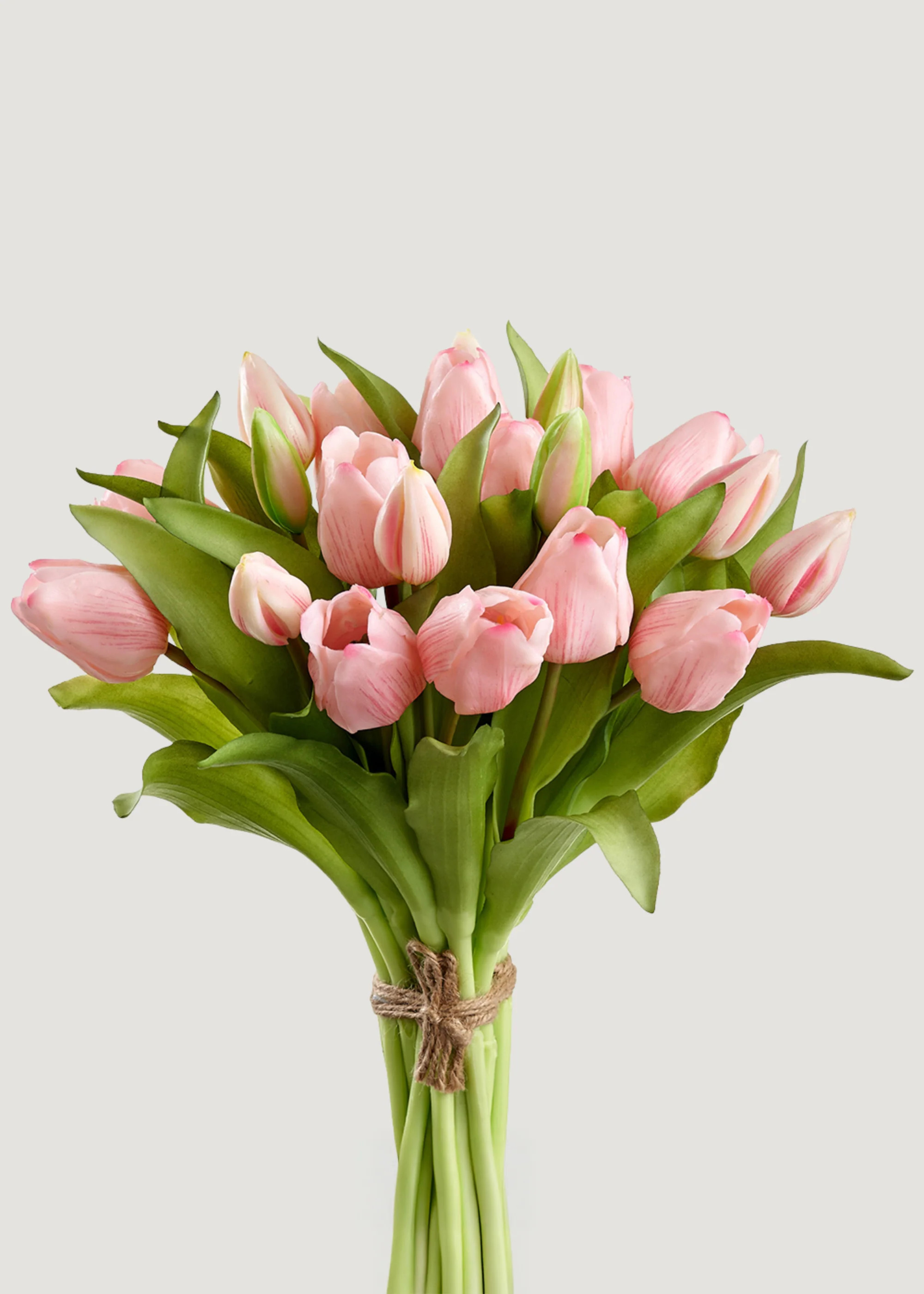 Artificial Tulip Flower Bouquet in Pink - 11.75 | Afloral
