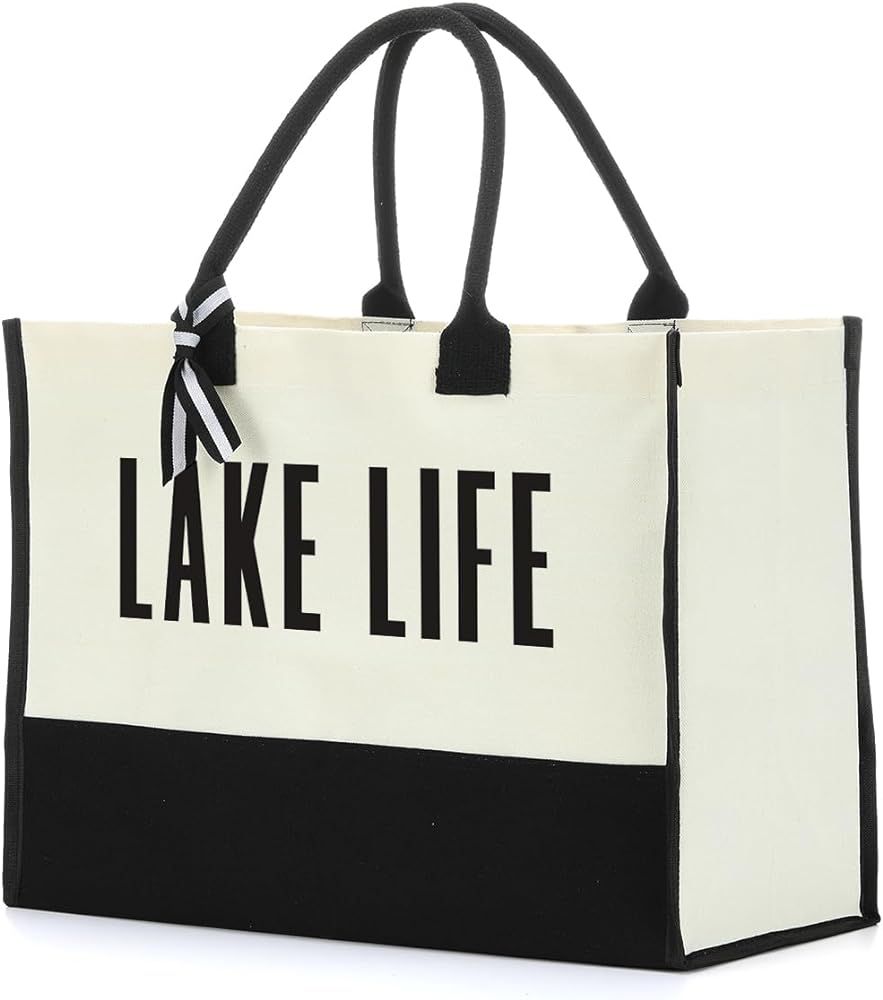 Retirement Gifts for Women Retirement Decorations Travel Gift Lake House Gifts Boat BeachTote Bag | Amazon (US)