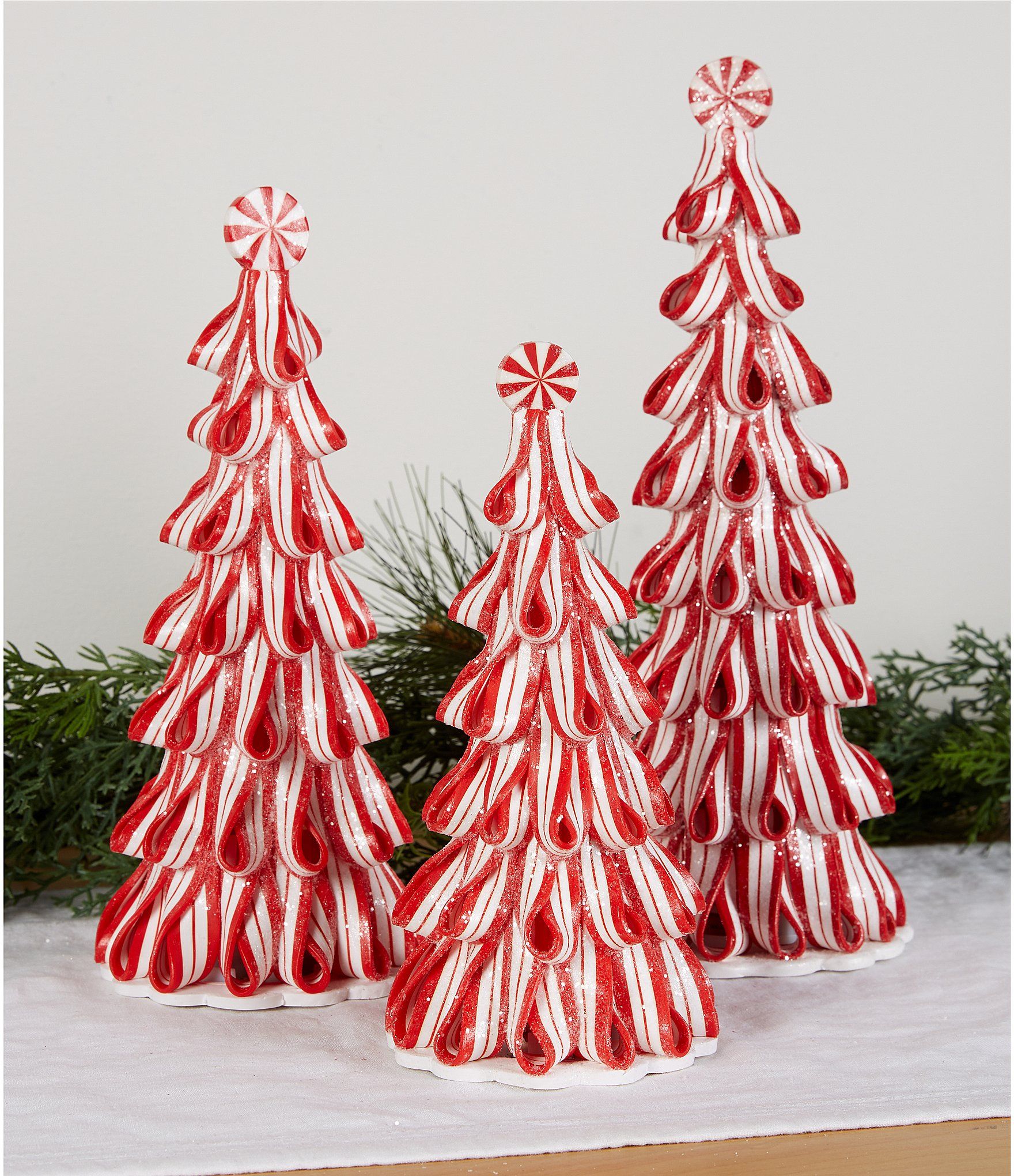 Trimsetter Gingerbread Collection LED Lighted Ribbon Candy Cane Tree Tabletop Decor | Dillard's | Dillard's