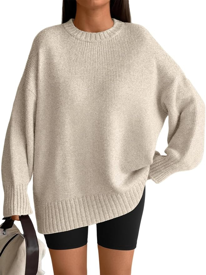 LILLUSORY Womens Oversized Sweaters Fall Cozy Cute Chunky Outfits | Plus Size, Knit Winter Warm C... | Amazon (US)
