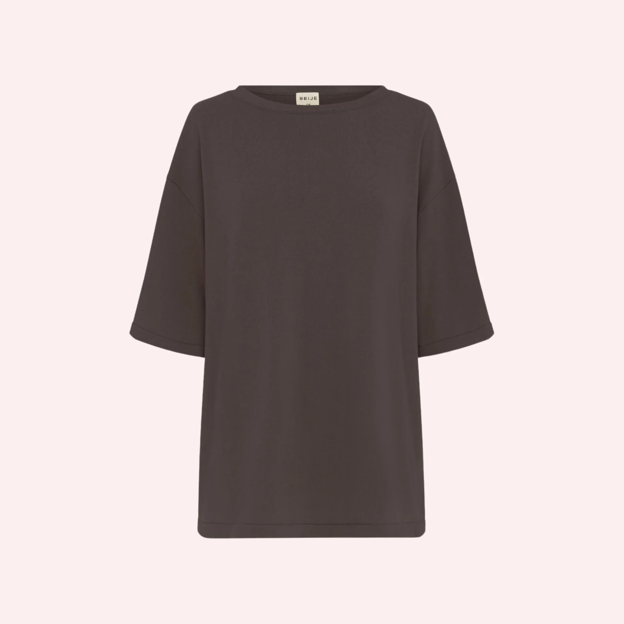 Organic Cotton Knit Tee Chocolate by STUDIO BEIJE | the memo | The Memo (Australia & New Zealand)