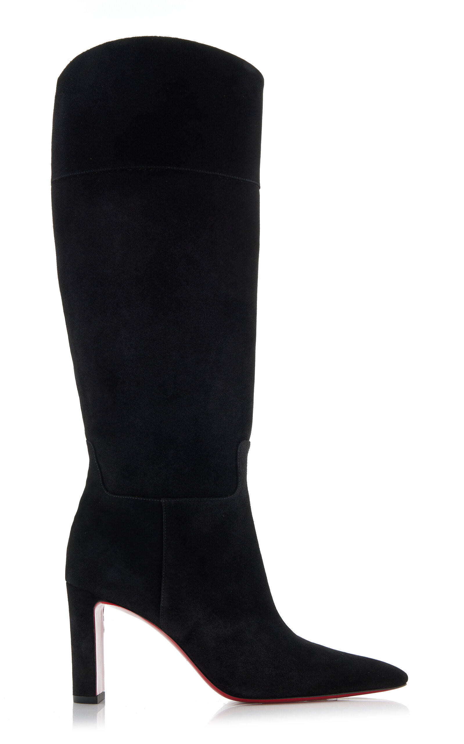 Christian Louboutin - Suprabotta 85mm Suede Boots - Black - IT 38 - Moda Operandi | Moda Operandi (Global)